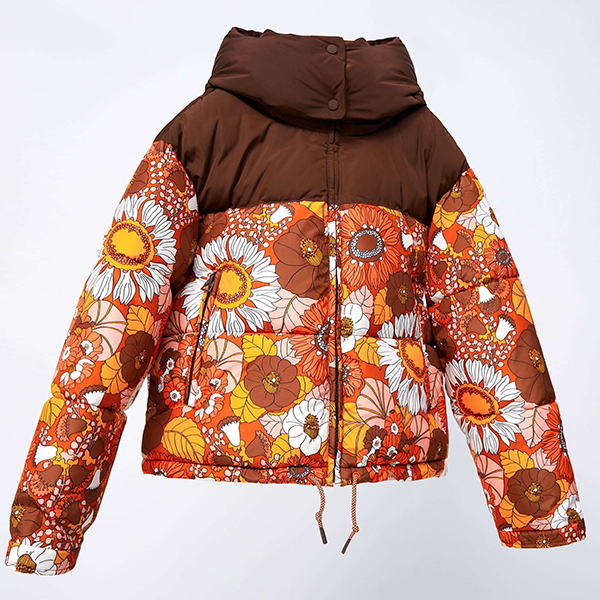 FLORAL PUFFER JACKET from Zara