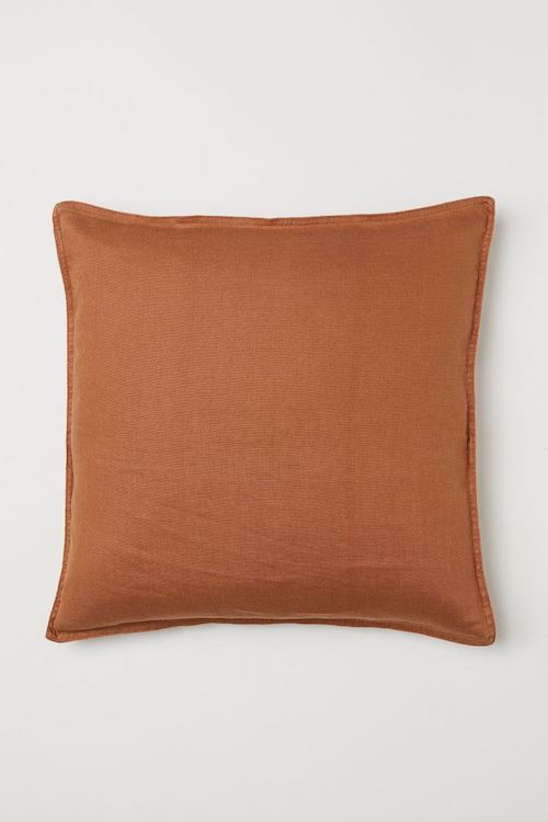 Washed linen cushion cover from H & M