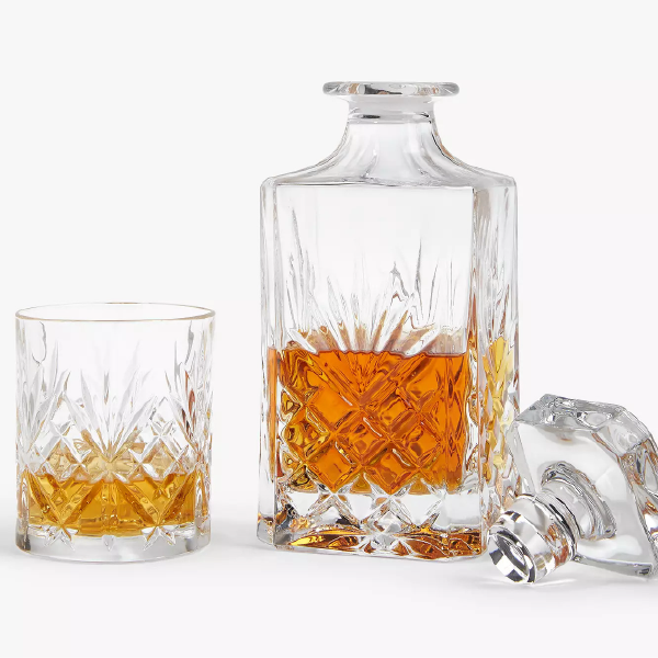 Sirius Crystal Glass Whisky Decanter and Tumblers Set - £60 John Lewis & Partners